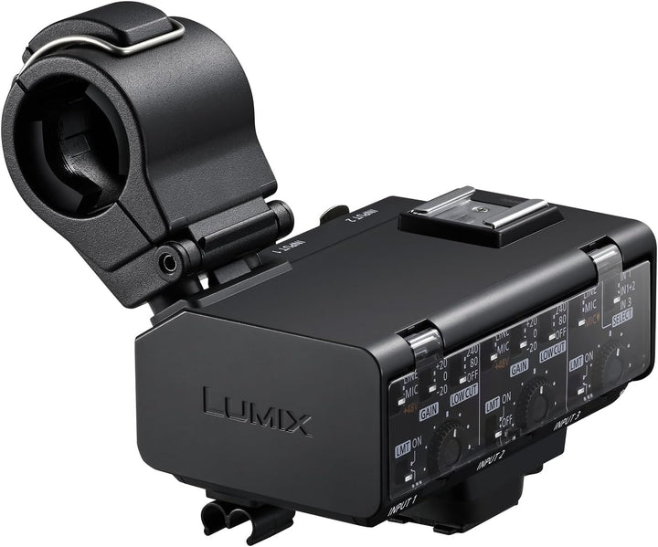 Panasonic Lumix DMW-XLR2 XLR-Mikrofonadapter für die Panasonic Lumix DC-GH7, 32-Bit-Float-Aufnahme,