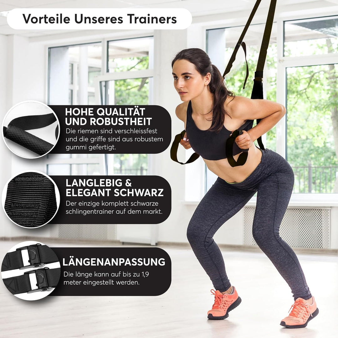 Breaking Limits Schlingentrainer für Zuhause – Sling Trainer für Krafttraining - Krafttraining Gerät