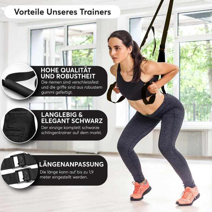 Breaking Limits Schlingentrainer für Zuhause – Sling Trainer für Krafttraining - Krafttraining Gerät