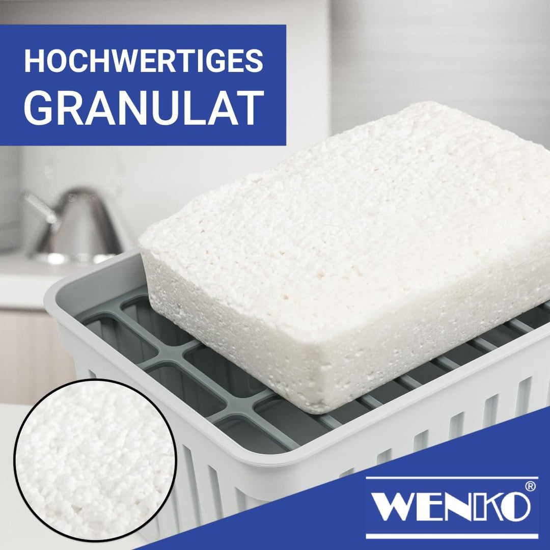 WENKO Nachfüllpack Luftentfeuchter Raumentfeuchter [Granulatblock 3 x 1 kg] Anti Feuchtigkeit Anti S
