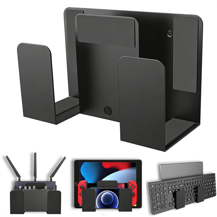Laptop Wandhalterung - Dual Layer Universalhalter für 2 Geräte mit Dicke < 4 cm, Universelle Wandhal