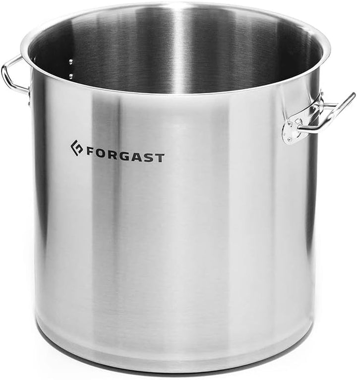 Hoch Edelstahl Kochtopf | 50L Liter | Deckel | Topf | Induktion, Gasherd, Elektro | Spülmaschinengee
