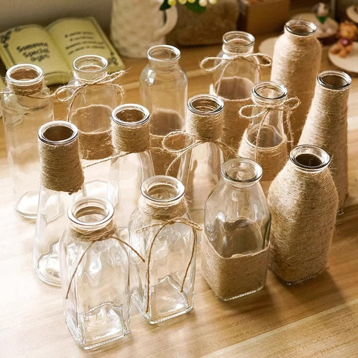 2 Stück 200m Jute-Schnur, 1mm Braun Juteschnur, Jutegarn Für Geschenkverpackungen, Hochzeitsdekorati