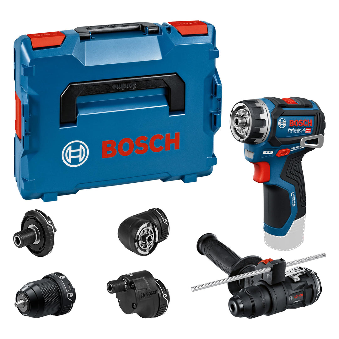 Bosch PRO 18V System Akku-Bohrschrauber GSR12V-32FC (inkl. GFA 12-M, GFA 12-X, GFA 12-E, GFA 12-W, G