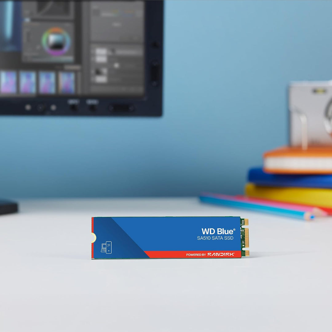 WD Blue SA510 SATA SSD 250 GB M.2 2280 (Lesen bis 555 MB/s, Schreiben bis 440 MB/s, Upgrade für PC/L
