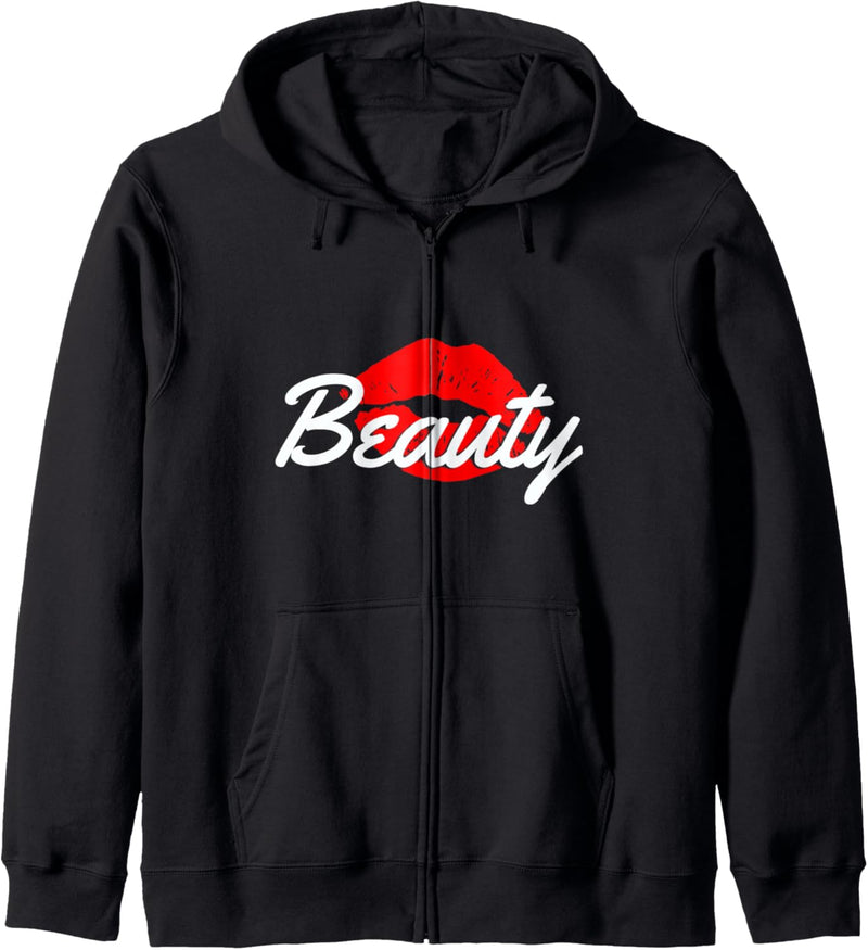 Beauty Lips Kisses Passende Paare – Beast Workout Gym Kapuzenjacke