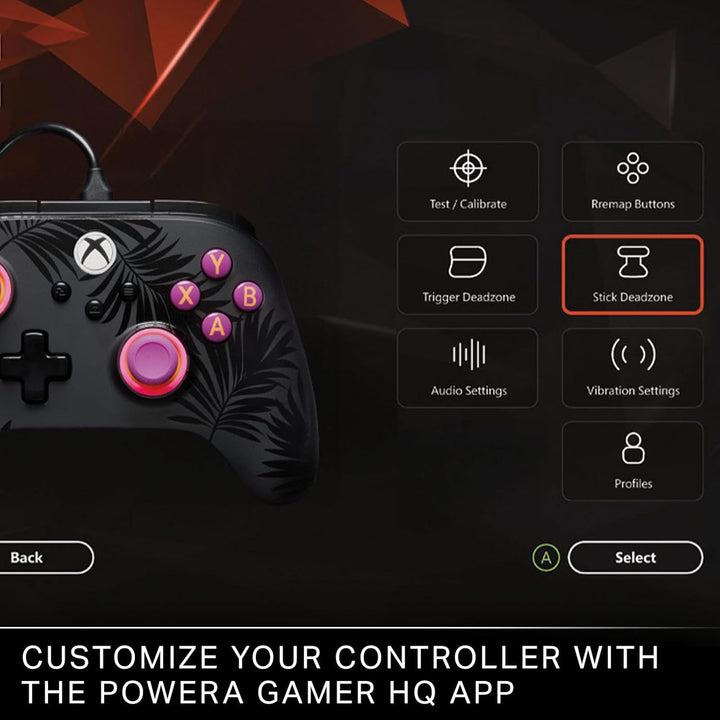 PowerA Advantage Plus kabelgebundener Controller für Xbox Series X|S - Palmen im Mondlicht, offiziel