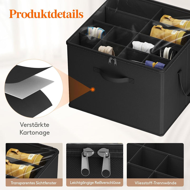 Lifewit Schuhorganizer 1er Set für 8 Paar, Grosser Schuhschran für Closet mit Unterteilungen und Dec