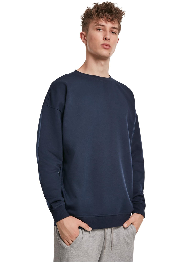 Urban Classics Basic Crewneck Männer Langarmshirt schwarz Basics, Streetwear XS Grosse Grössen Midni