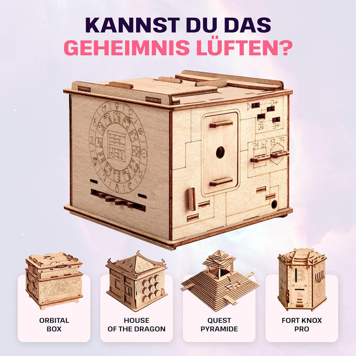 ESC WELT Space Box - Escape Room Spiel - Geschenke für Männer und Frauen - 3D Puzzle Box Spiele aus