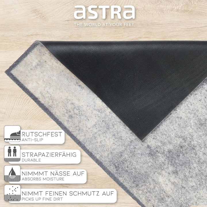 Astra rutschfeste Sauberlaufmatte innen - Sweet Home Kranz 66 x 110 cm - Wohnraum Fussmatte Design -