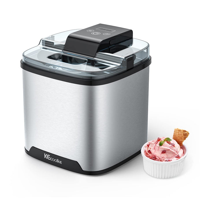 Speiseeisbereiter, Eismaschine, Elektrische Eismaschine Soft Serve Homemade KECOOLKE 2 Quart Frozen