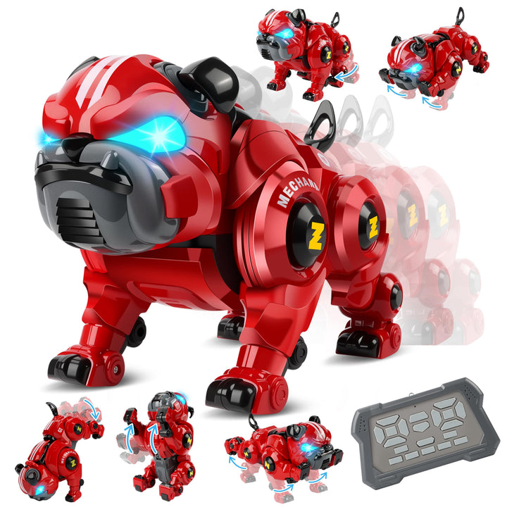 Roboter Hund Ferngesteuerter Spielzeug, Interaktiver Anfassen Roboterhund mit 18 Funktionen, Program