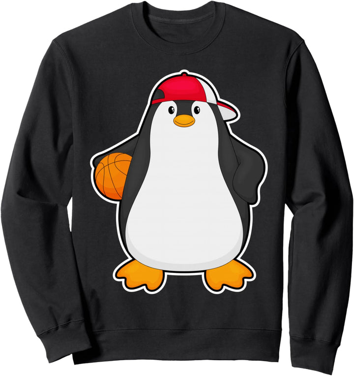 Pinguin Basketballspieler Basketball Sport Sweatshirt