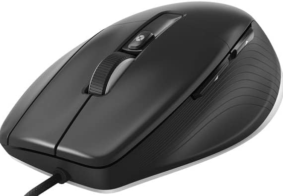 3Dconnexion CadMouse Pro (Ergonomische Maus, optisch, USB, Rechtshänder), mattschwarz Pro Single