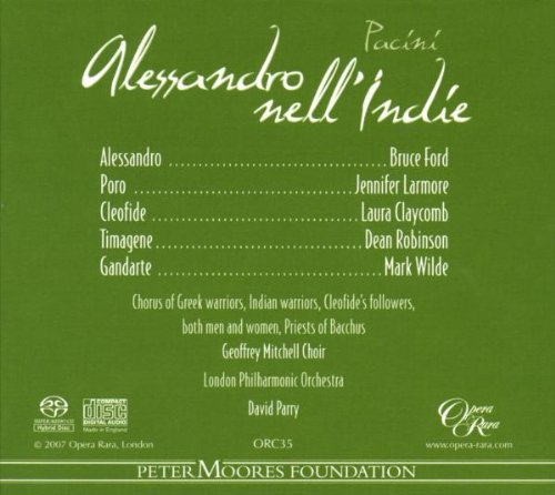 Pacini: Alessandro nell&