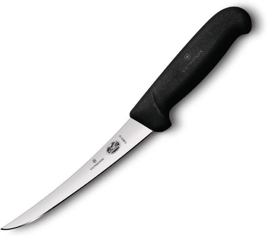 Victorinox Fibrox Kochmesser, Ausbeinmesser, Extra Scharfe Klinge, Rostfreier Stahl, Spülmaschinenge