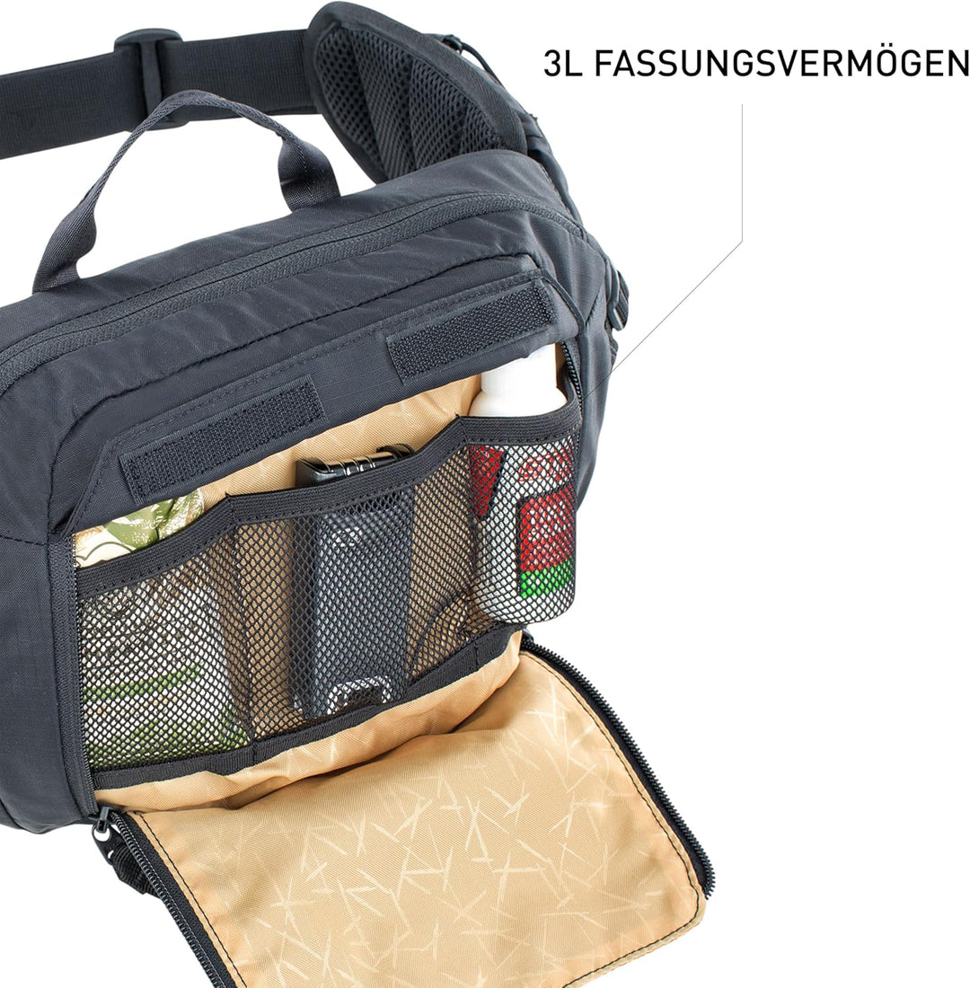 EVOC HIP Pack 3 und HIP Pack PRO 3 Hüfttasche Bauchtasche für Bike-Touren & Trails (3L Fassungsvermö