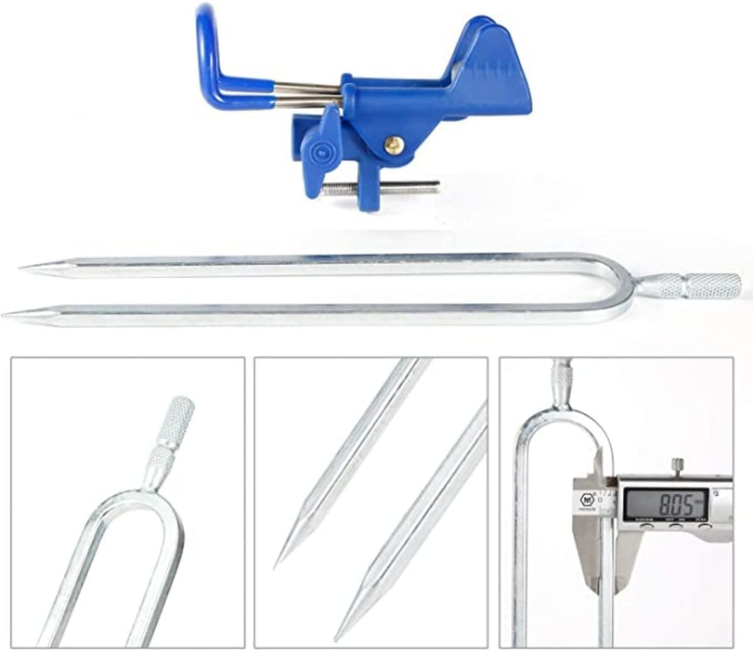 2 Stück Angelrutenhalter, 360 Grad verstellbare Angelrutenhalter aus verstärktem Nylon und Edelstahl