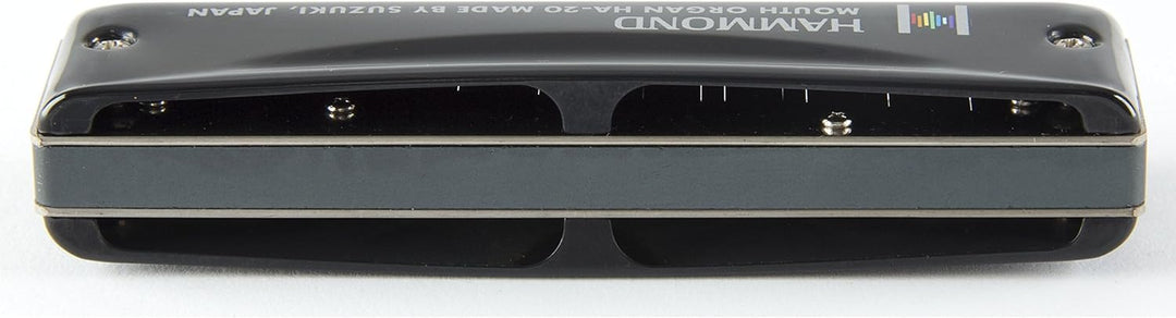 Suzuki Diatonic Harmonica Hammond HA-20 key of C, schwarz, HA-20-C, C