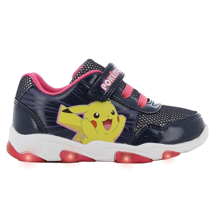 Pokemon Schuhe Mädchen von 2 bis 6 Jahre, LED Leuchtschuhe für Kinder mit Pikachu Motiv, Turnschuhe