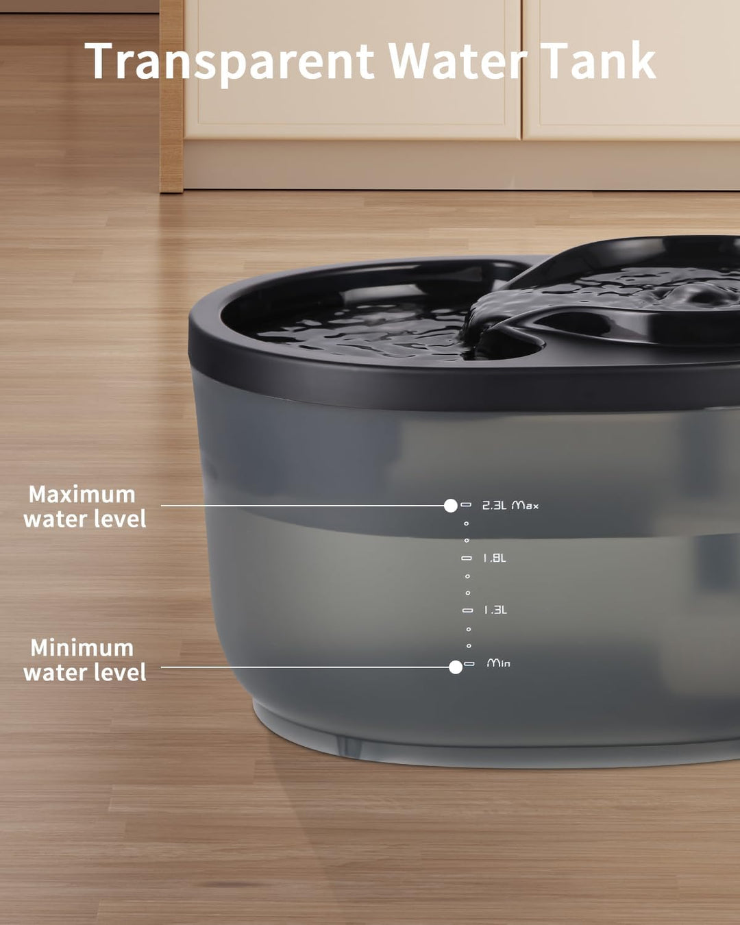 Trinkbrunnen für Katze Katzenbrunnen,Ultra Silent 2.5L Katze Trinkbrunnen mit energieeffizienter Pum