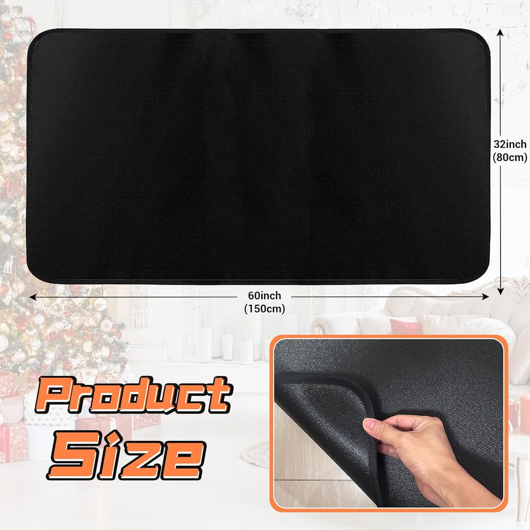 Hearth Rugs Feuerfester Kaminteppich, Kaminmatte, Kaminteppich, feuerfest, 150 x 80 cm, beheizte Bod