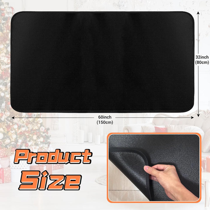 Hearth Rugs Feuerfester Kaminteppich, Kaminmatte, Kaminteppich, feuerfest, 150 x 80 cm, beheizte Bod