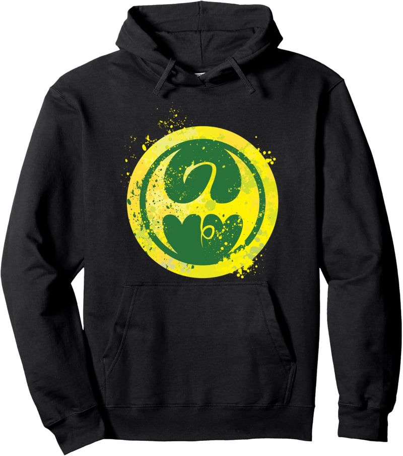 Marvel Iron Fist Dragon Splatter Logo Pullover Hoodie