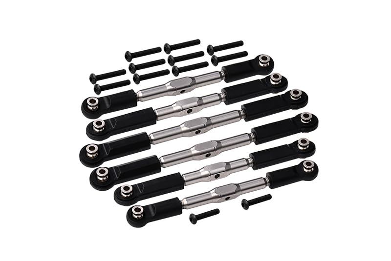 GPM Arrma 1/10 KRATON 4S BLX Tuning Teile Stainless Steel Adjustable Tie Rods - 6Pc Set