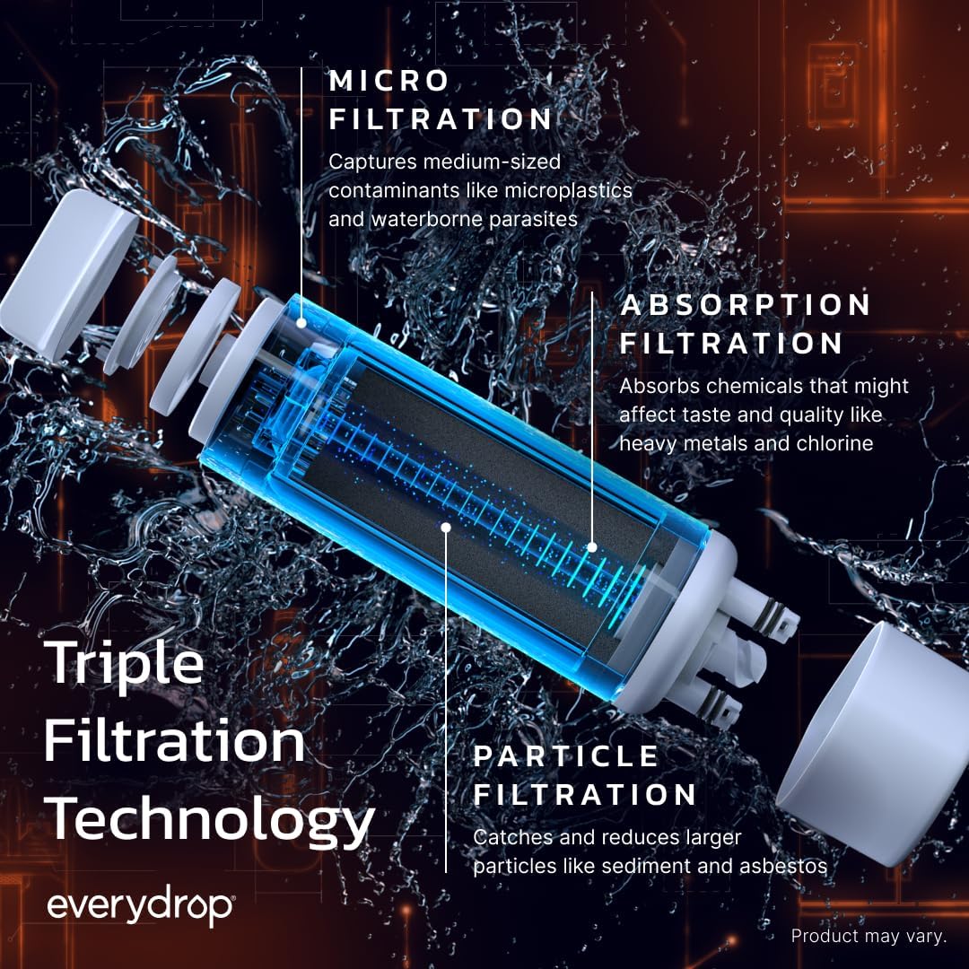 everydrop by Whirlpool Ice and Water Kühlschrankfilter 2, EDR2RXD1, Einzelpack