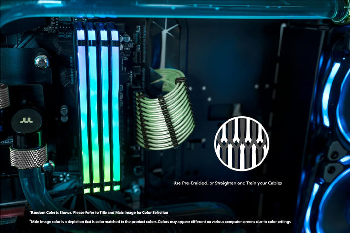 LINKUP - 30cm Netzteilkabelverlängerung 18AWG Sauerstofffreies Kupfer Teflonmantel Custom Mod GPU PC