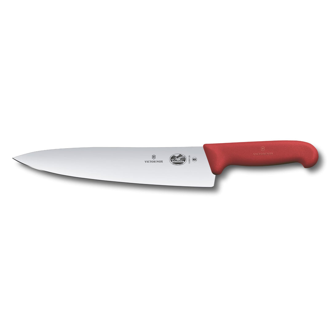 Victorinox Fibrox Kochmesser, Breites Universalmesser für Fleisch, Fisch, Gemüse und Kräuter, 25 cm,