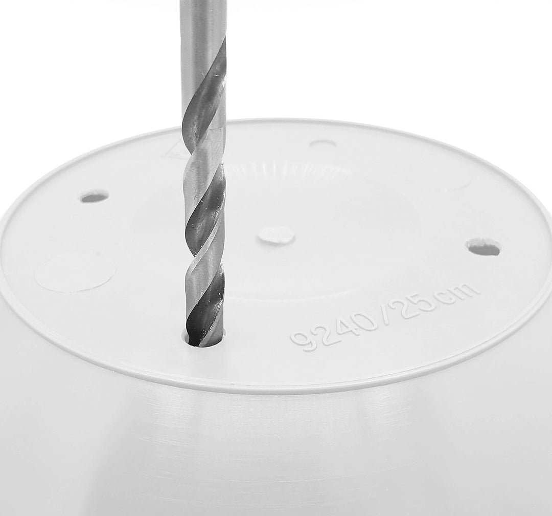 Pflanzschale mit Untersetzer im 3er Set in Weiss 40 cm Durchmesser grosse runde Blumenschalen aus Ku