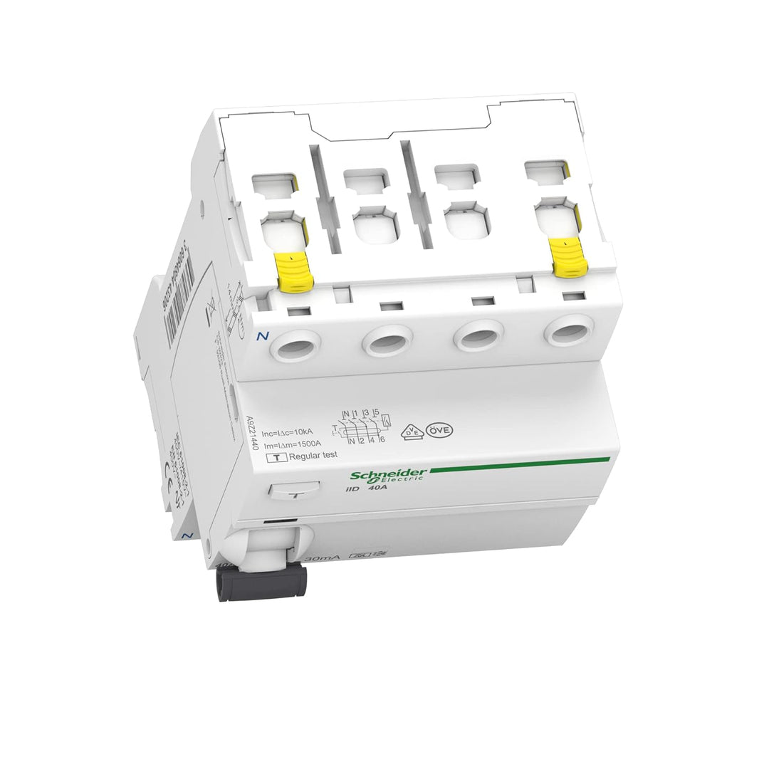 Schneider Electric Fehlerstrom-Schutzschalter FI SCHALTER ACTI9 IID 4P 40A 30MA TYP A, A9Z21440 & Le