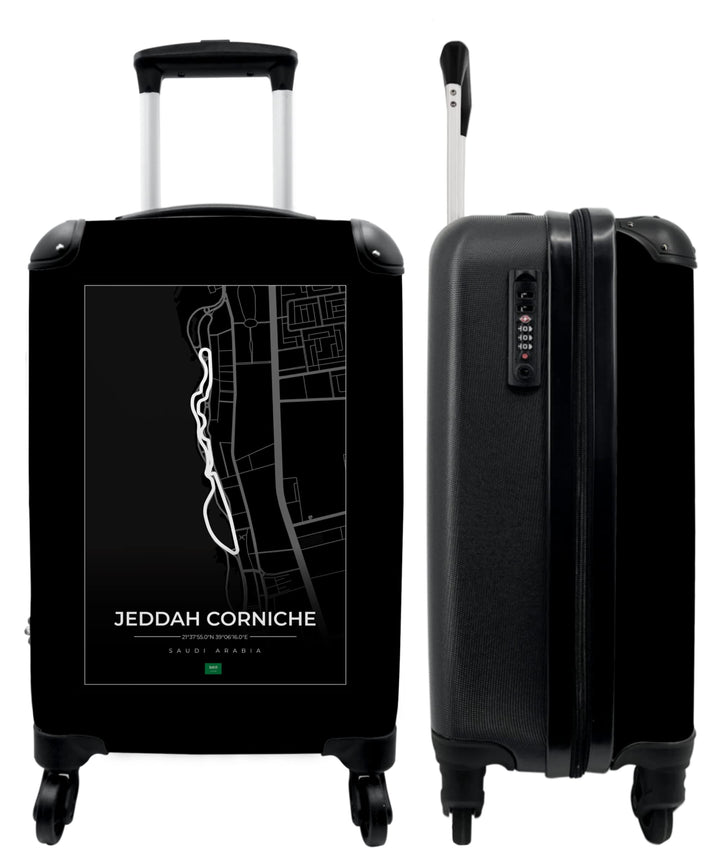 NoBoringSuitcases.com® Koffer Handgepäck Trolley Rollkoffer Kleine Reisekoffer mit 4 Rollen - Motors