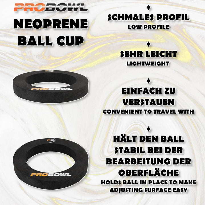EMAX | Pro Bowl - Neoprene Ball-Teller | Bowling Ball Cup | Bowling-Zubehör für Vitrine Deko | Präse