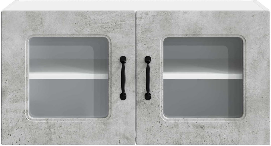 vidaXL Geschirrspülerfront Kalmar Beton Grau 80 x 31 x 40 cm, Eleganter moderner Küchenregal, grosse
