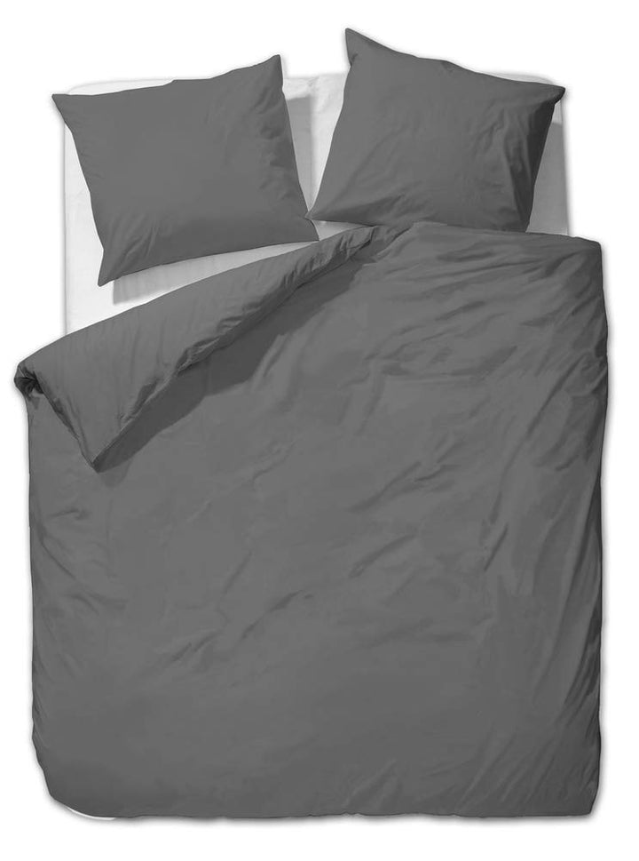 Etérea 3 TLG Mako Satin Uni Einfarbig Bettwäsche - Ganzjahres Bettwäsche-Set - 200x220 + 2 * 80x80 c