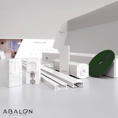 ABALON Motorisierte Vorhangschiene mit Fernbedienung (Not Wifi), 1-3 Meter, Aluminium, elektrische v