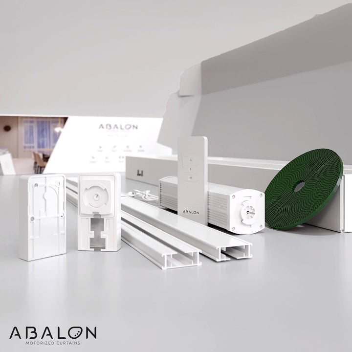 ABALON Motorisierte Vorhangschiene mit Fernbedienung (Not Wifi), 1-8 Meter, Aluminium, elektrische v