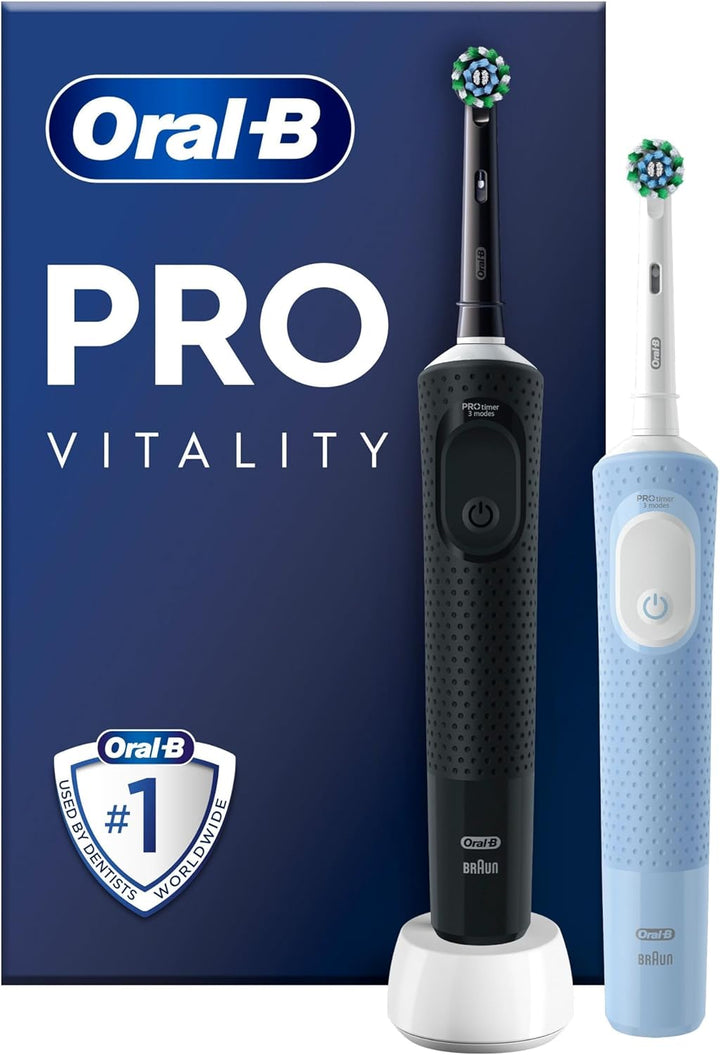 Oral-B Vitality Pro D103 Duo Black/Blue Blac/Blue, Blac/Blue