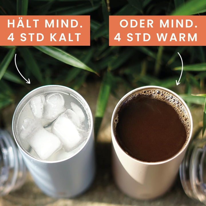 Groenenberg Thermobecher 350 oder 470ml | Kaffeebecher to go 100% Auslaufsicher | Hält mind. 4 h hei