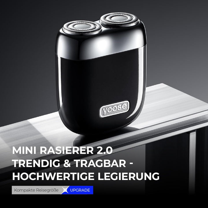 yoose Rasierer Herren Elektrisch, Tragbarer Rasierer Herren (Nass/Trocken), IPX7 wasserdicht mit USB