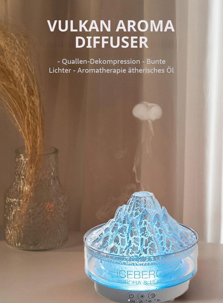 ThreeH Lavalampe Luftbefeuchter White 7 Farblichteinstellungen Kinderzimmergeeignet, Weiss, Weiss