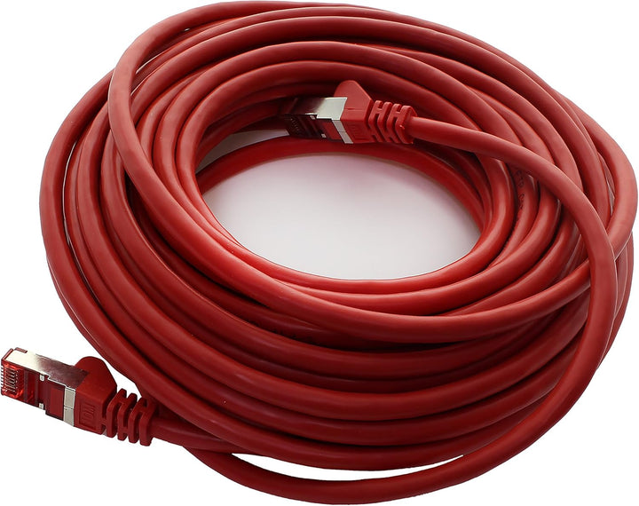 1aTTack.de 10x 10m - Cat 6 Netzwerk-Kabel Patch-Kabel Cat6 RJ45 SFTP - Rot