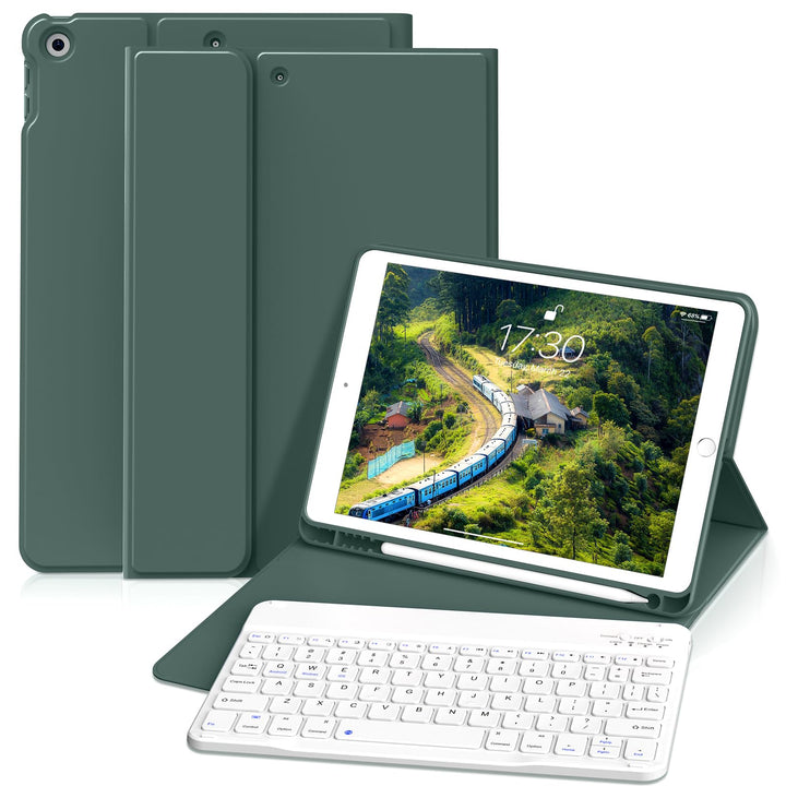 Tastatur Hülle für iPad 9. Generation / 8. Generation / 7.Generation 10,2 Zoll, Magnetisch Abnehmbar