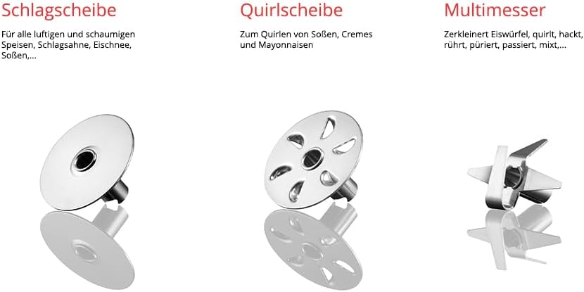 ESGE-Zauberstab M 200 Superbox, Stabmixer mit Zubehör, bis 17.000 U/Min, 90750, Weiss