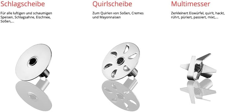 ESGE-Zauberstab M 200 Superbox, Stabmixer mit Zubehör, bis 17.000 U/Min, 90750, Weiss