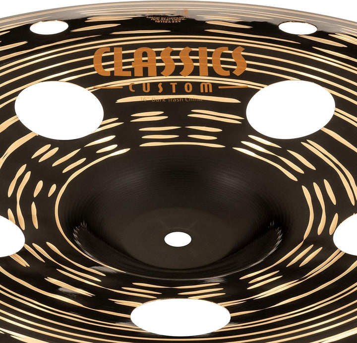 Meinl Cymbals Classics Custom Dark Trash China 16 Zoll (Video) Schlagzeug Becken (40,64cm) B12 Bronz